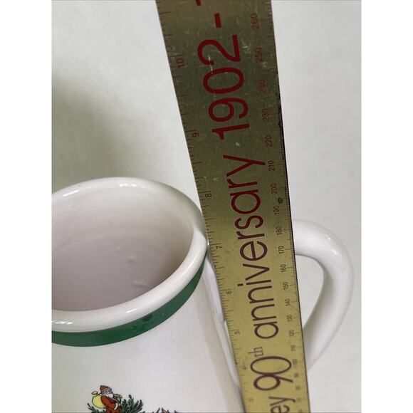 Vintage Spode Christmas Tree Pitcher Vase Teleflora Gift 32 Oz 7in - Picture 5 of 7